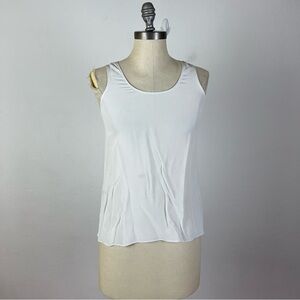Everlane Silk Sleeveless Tank Top in Off White